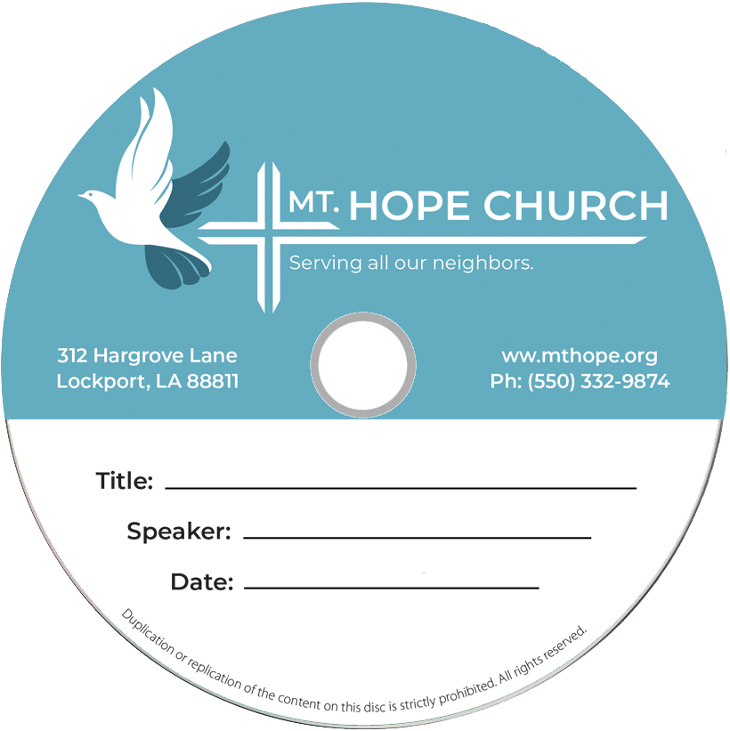 Mt. Hope Church CD