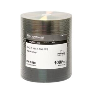 3010328504000550 - Falcon DVD-R - 4.7GB - Shiny Silver Hub