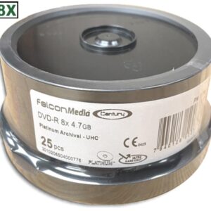 3010206504000776 - Falcon DVD-R - 4.7GB - Platinum Archival - UHC
